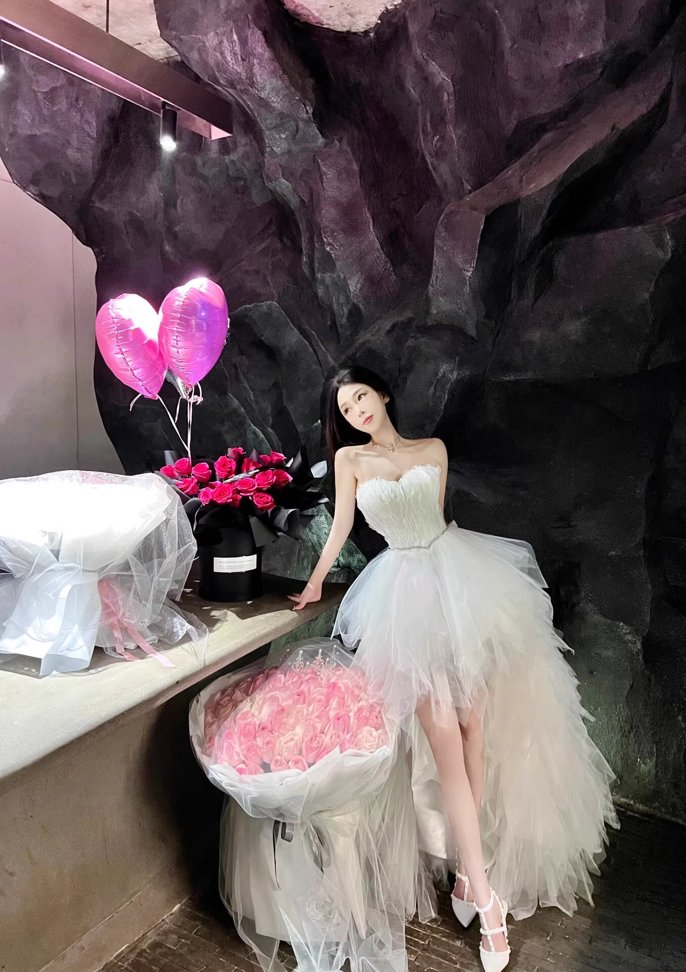 Gorgeous Birthday Short Dress Tulle Strapless Princess Dress YM1661