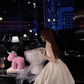 A Line Suspender Dress White Birthday Dress YM1654