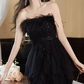 Black Strapless Prom Dress New Birthday Outfits YM1611