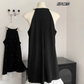 Black Off-shoulder Halter Neck Dress Mermaid Short Dress YM1777