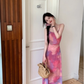 French Suspender Dress For Women New Summer Gradient Mermaid Holiday Dress YM1762