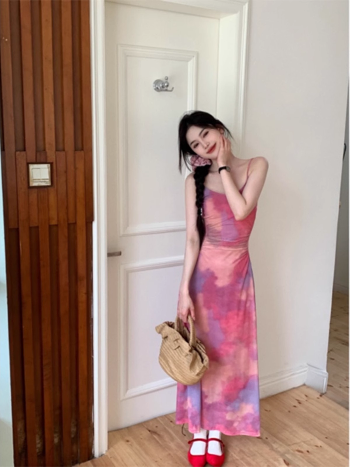 French Suspender Dress For Women New Summer Gradient Mermaid Holiday Dress YM1762
