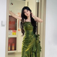 Beautiful Green Mermaid Straps Party Dress French Dress YM1653