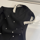 Black Off-shoulder Halter Neck Dress Mermaid Short Dress YM1777