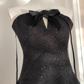 Halter Black Short Homecoming Dress Short Dress YM1604